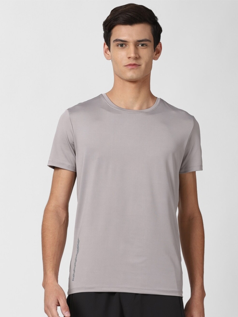 

Peter England Casuals Men Grey Slim Fit T-shirt