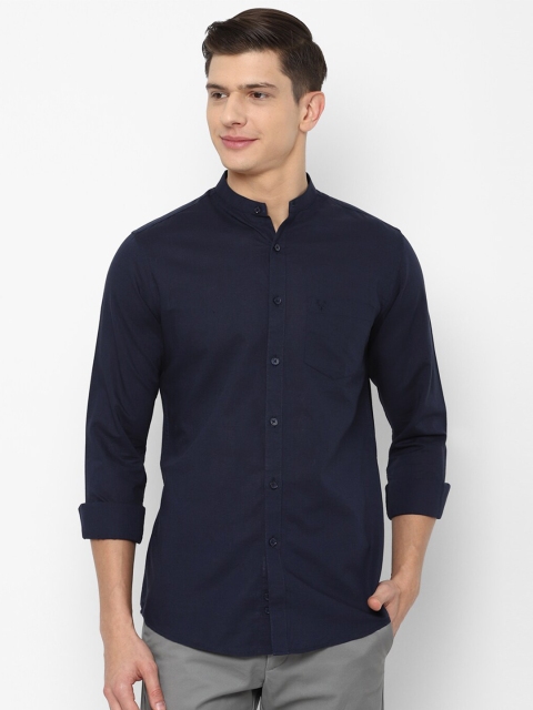 

Allen Solly Men Navy Blue Slim Fit Casual Shirt