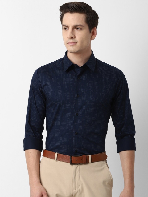 

Louis Philippe Sport Men Navy Blue Slim Fit Printed Casual Shirt
