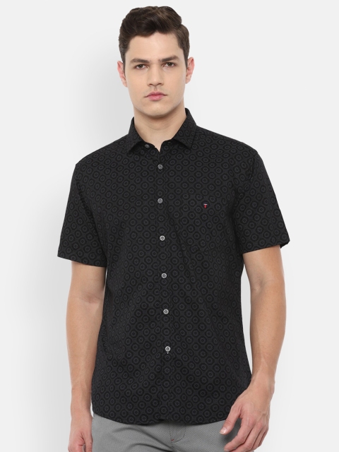 

Louis Philippe Sport Men Black Slim Fit Printed Cotton Casual Shirt