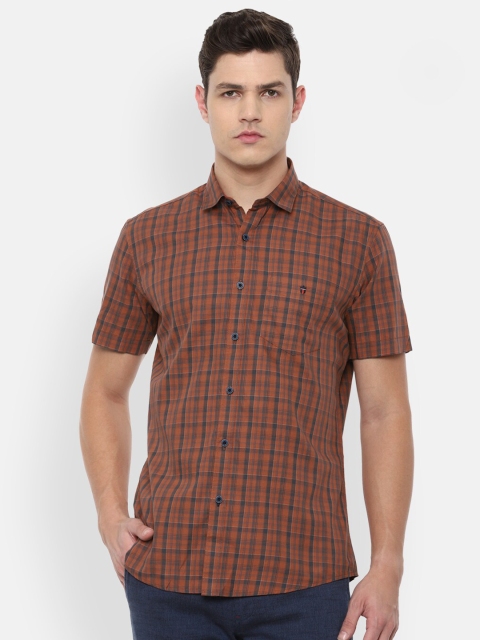

Louis Philippe Sport Men Brown Slim Fit Checked Cotton Casual Shirt