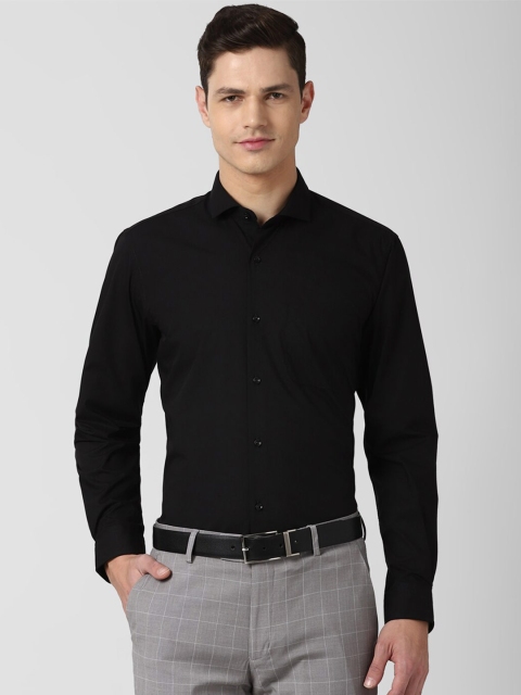 

Peter England Men Black Formal Shirt