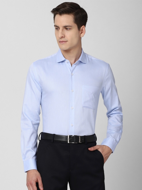 

Peter England Elite Men Blue Slim Fit Pure Cotton Formal Shirt