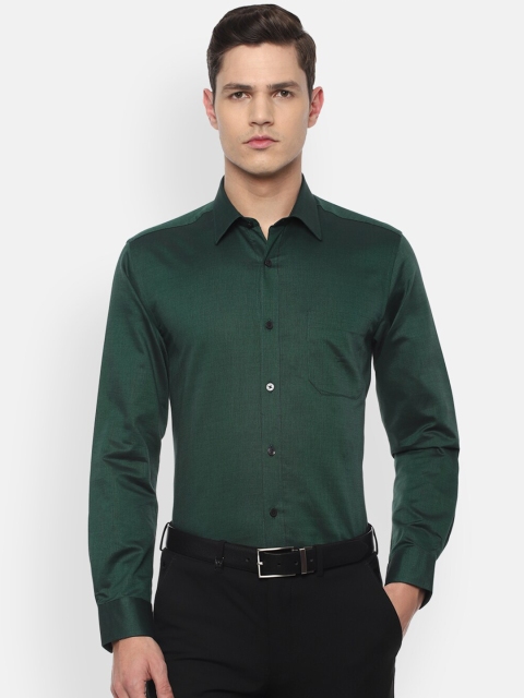 

Louis Philippe Men Green Slim Fit Pure Cotton Formal Shirt