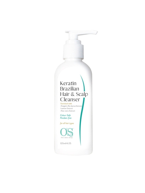 

Os Complete Hair Care Keratin Brazilian Hair Shampoo, 120 ml, Cream