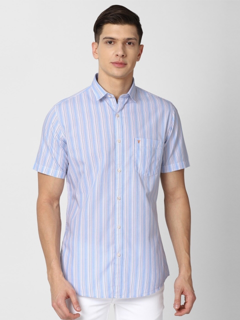 

Van Heusen Sport Men Blue Slim Fit Striped Casual Shirt