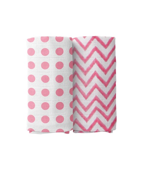 

Moms Home Baby Organic Cotton Muslin Swaddle, Pink
