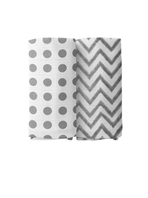 

Moms Home Baby Organic Cotton Muslin Swaddle, Grey
