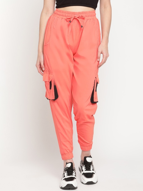 

TAG 7 Women Peach-Coloured Comfort Joggers