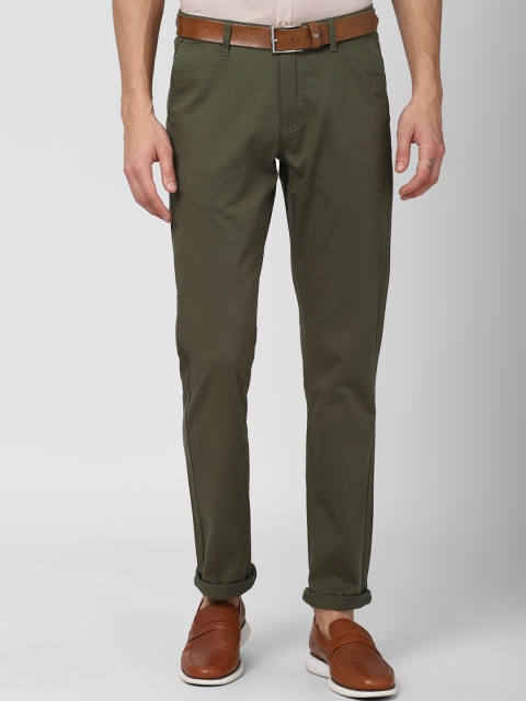 

Van Heusen Sport Men Olive Green Slim Fit Chinos Cotton Trousers