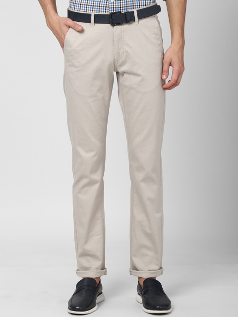 

Van Heusen Sport Men Beige Slim Fit Cotton Chinos Trousers