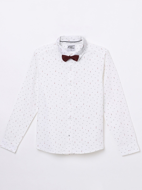 

Fame Forever by Lifestyle Boys White Printed Casual Shirt