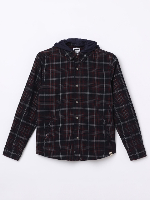 

Fame Forever by Lifestyle Boys Red Tartan Checks Cotton Casual Shirt