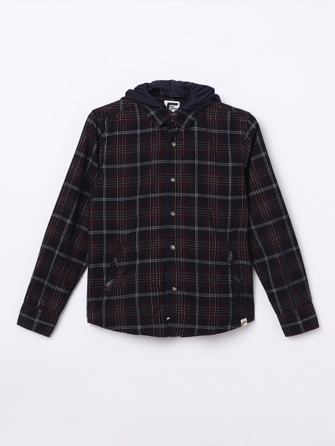 

Fame Forever by Lifestyle Boys Red Tartan Checks Casual Shirt