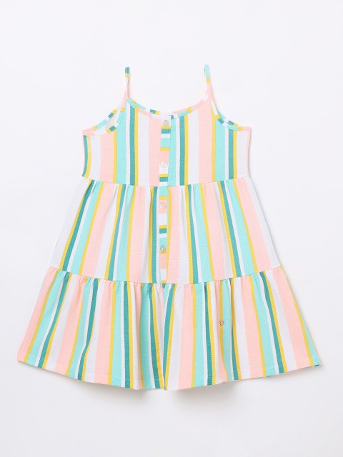 

Bossini Multicoloured Striped A-Line Dress, Multi