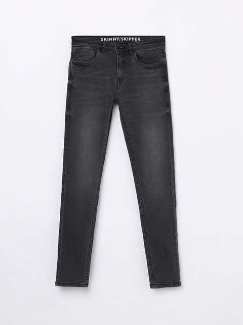 

Fame Forever by Lifestyle Boys Black Skinny Fit Light Fade Jeans