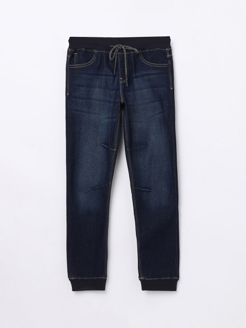 

Fame Forever by Lifestyle Boys Blue Jogger Cotton Light Fade Jeans