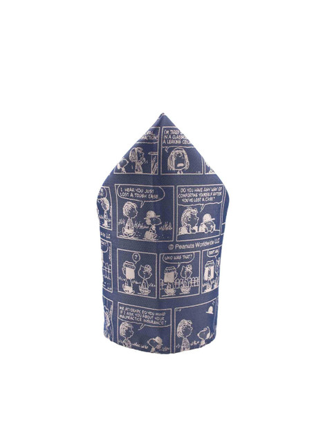 

The Tie Hub Men Blue & Grey Printed Pure Silk Pocket Square