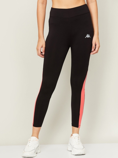 

Kappa Women Black Cotton Tights