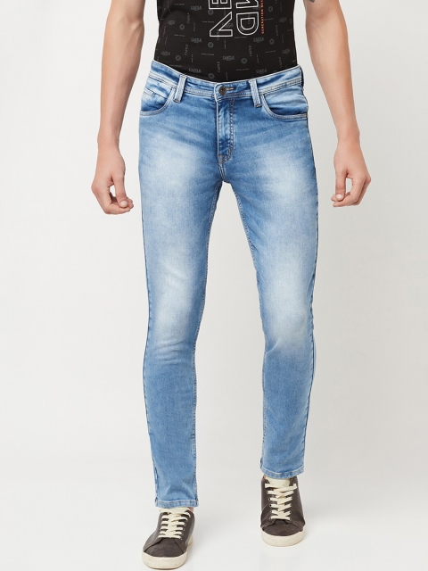 

Octave Men Blue Low Distress Heavy Fade Stretchable Jeans