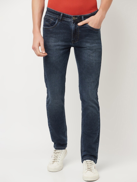 

Octave Men Navy Blue Cotton Light Fade Jeans