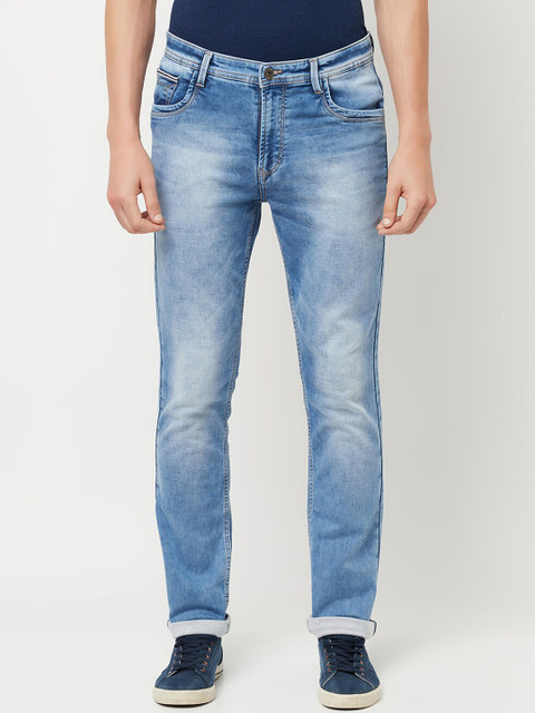 

Octave Men Blue Heavy Fade Stretchable Jeans