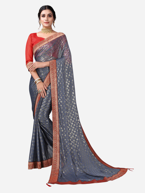 

KALINI Women Grey Floral Saree