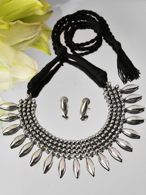 

SOHI Women Silver-Plated Jewellery Set