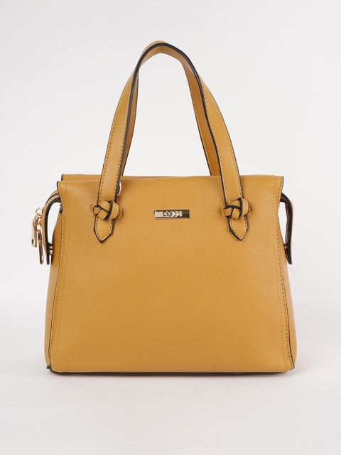

CODE by Lifestyle Mustard Structured Handheld Bag