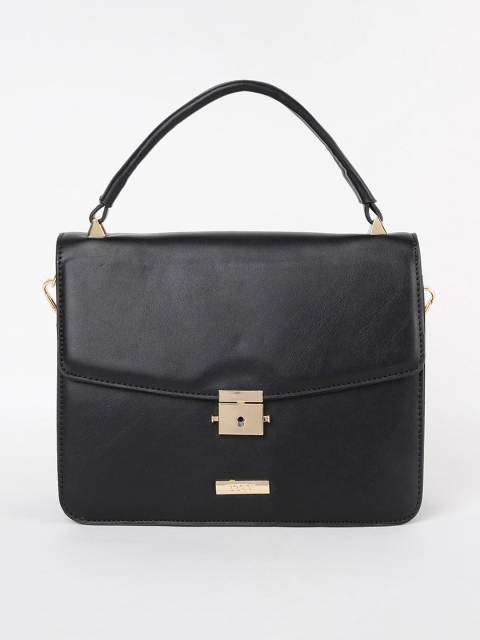 

CODE by Lifestyle Black Structured Satchel with Quilted