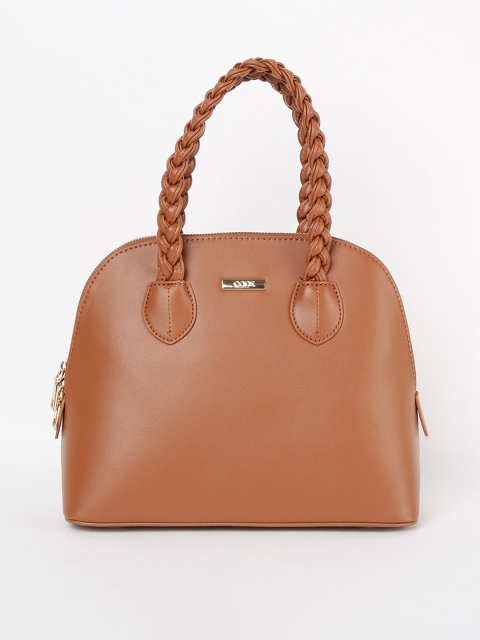 

CODE by Lifestyle Brown Textured Structured Handheld Bag