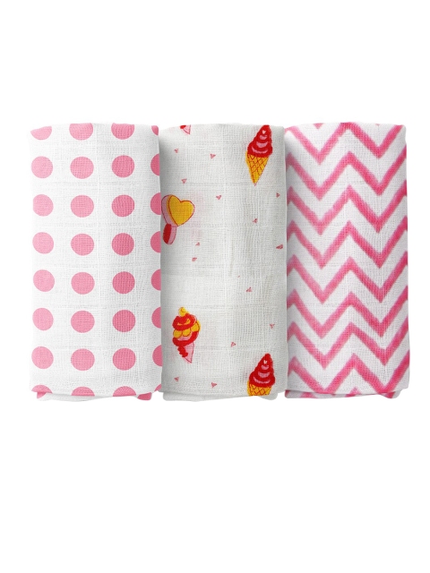 

Moms Home Baby Organic Cotton Muslin Swaddle, Pink