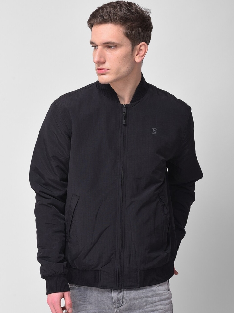 

Woodland Men Black Bomber Jacket