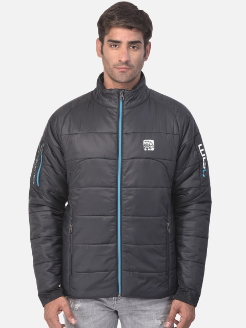 

Woodland Men Black Longline Padded Jacket
