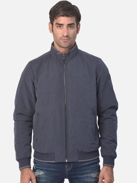

Woodland Men Navy Blue Bomber Jacket