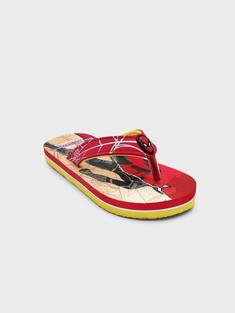 

Kids Ville Boys Red Spider-Man Printed Rubber Thong Flip-Flops