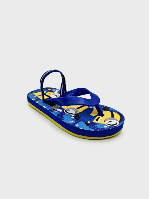 

Kids Ville Boys Blue & Yellow Minions Featured Blue Flip-Flops