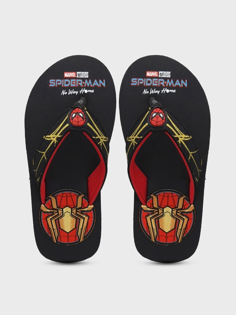 

Kids Ville Boys Black & Red Spider-Man No Way Home Printed Rubber Thong Flip-Flops