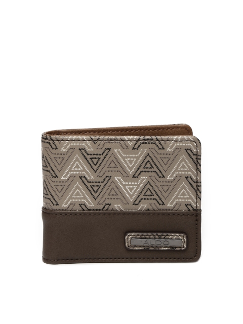 

ALDO Women Brown Printed Two Fold Wallet