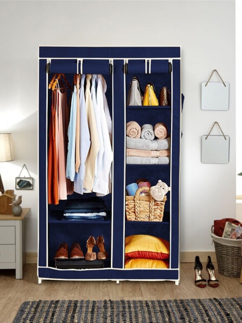 

Sasimo Navy Blue Solid Cupboard Organisers