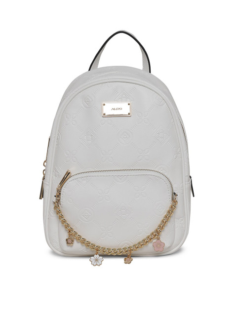 

ALDO Women White Embellished Backpack