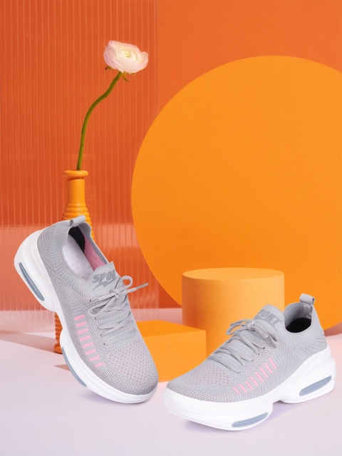 

Longwalk Grey Woven Design Sneakers
