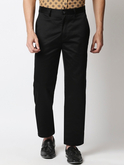 

Basics Men Black Comfort Fit Trousers