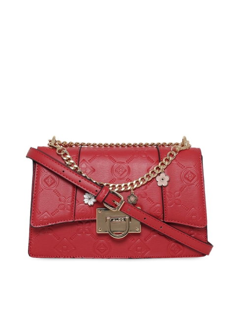 

ALDO Red Textured Structured Sling Bag