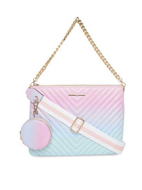 

ALDO Blue Structured Sling Bag with Quilted