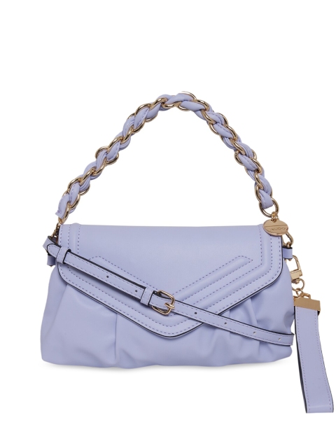 

ALDO Purple Structured Satchel with Quilted