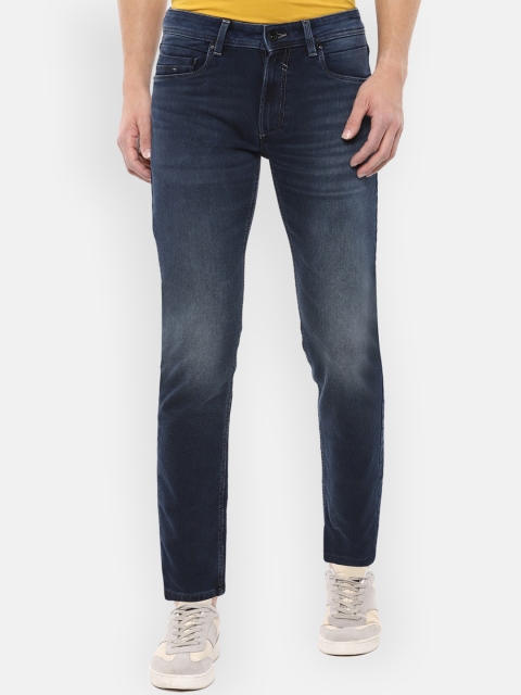 

Louis Philippe Jeans Men Navy Blue Slim Fit Light Fade Jeans