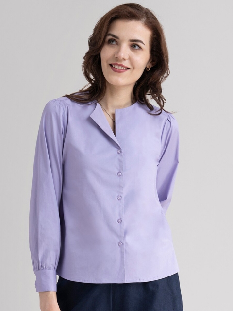 

FableStreet Lavender Shirt Style Top