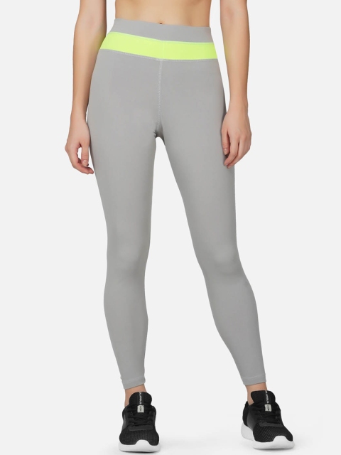 

IMPERATIVE Women Grey Solid Slim Fit Tights