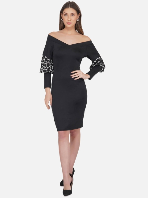 

IMPERATIVE Black Sheath Dress
